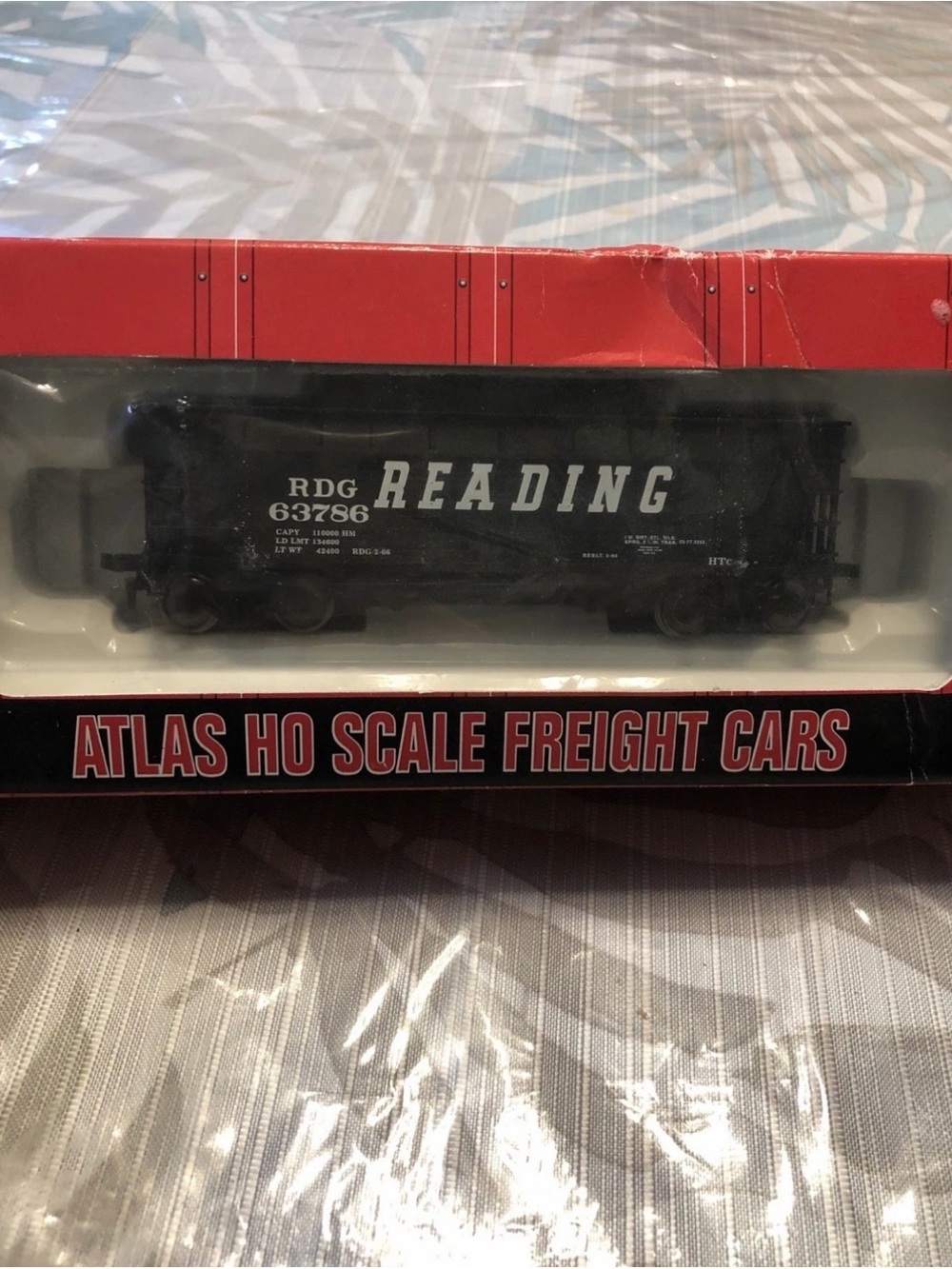 Atlas HO Scale Freight Car #1860 Rdg #63786 In Original Box